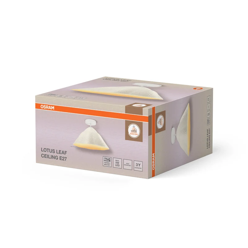 OSRAM DECOR Lampada da soffitto Decor Lotus Leaf bianca, E27, 396 mm