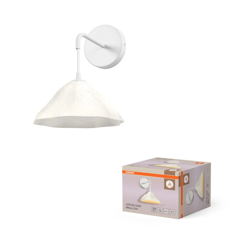 OSRAM DECOR Applique Decor Foglia di Loto bianca, E14, 219 mm