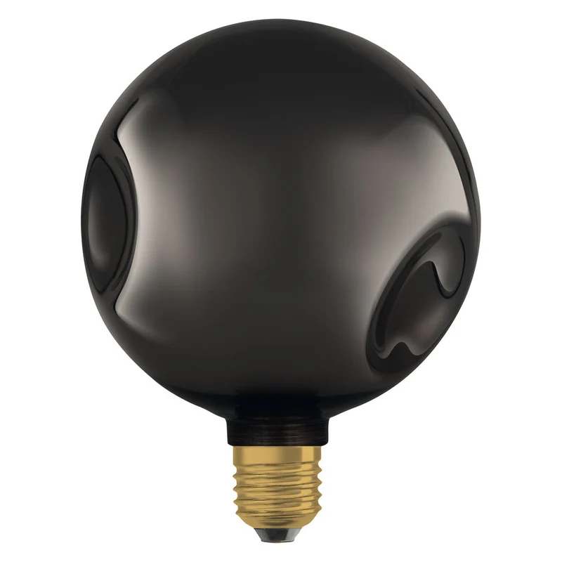 LAMPADA LED DECORATIVA IN VETRO ELETTRO MEDIO NERO