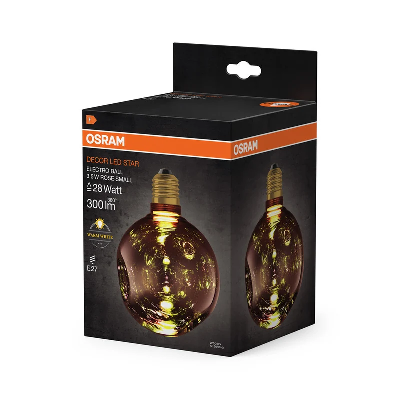 LAMPADA LED DECORATIVA IN VETRO ELETTRO IN VETRO ELETTRO ROSA PICCOLA