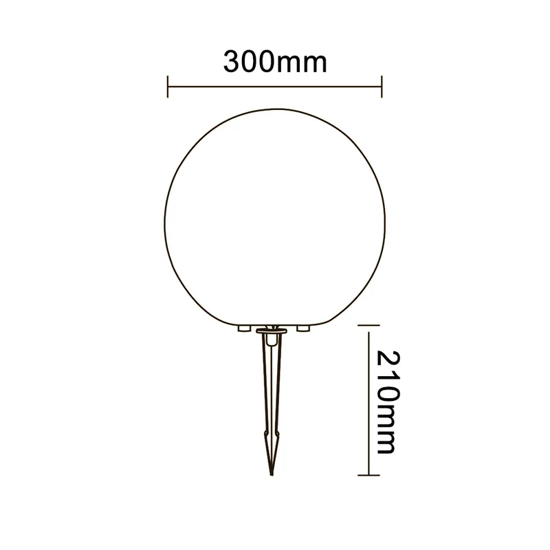 Sfera led da esterno E27 ES50-300