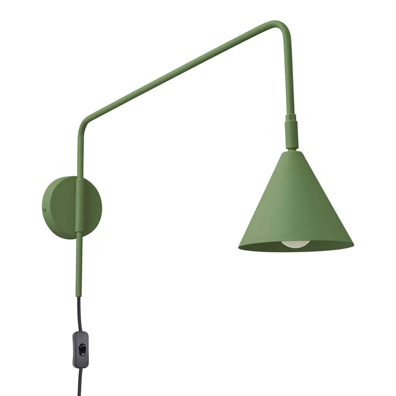 Atik - Applique murale industrielle déportée en acier, 61 cm