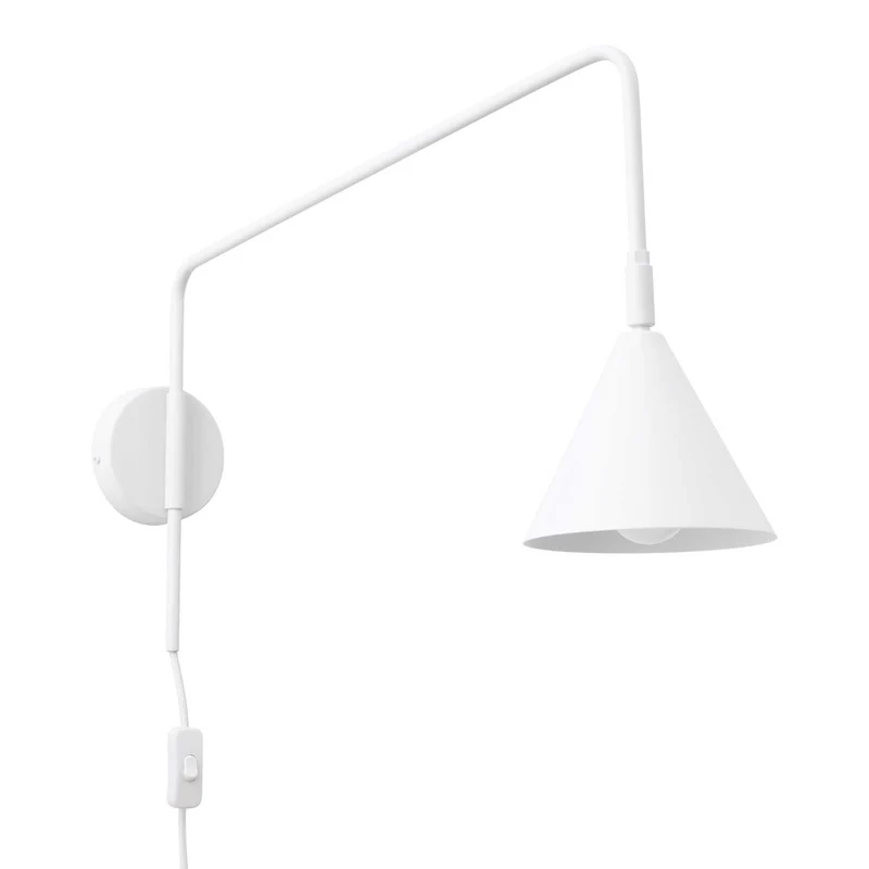 Atik - Applique murale industrielle déportée en acier, 61 cm