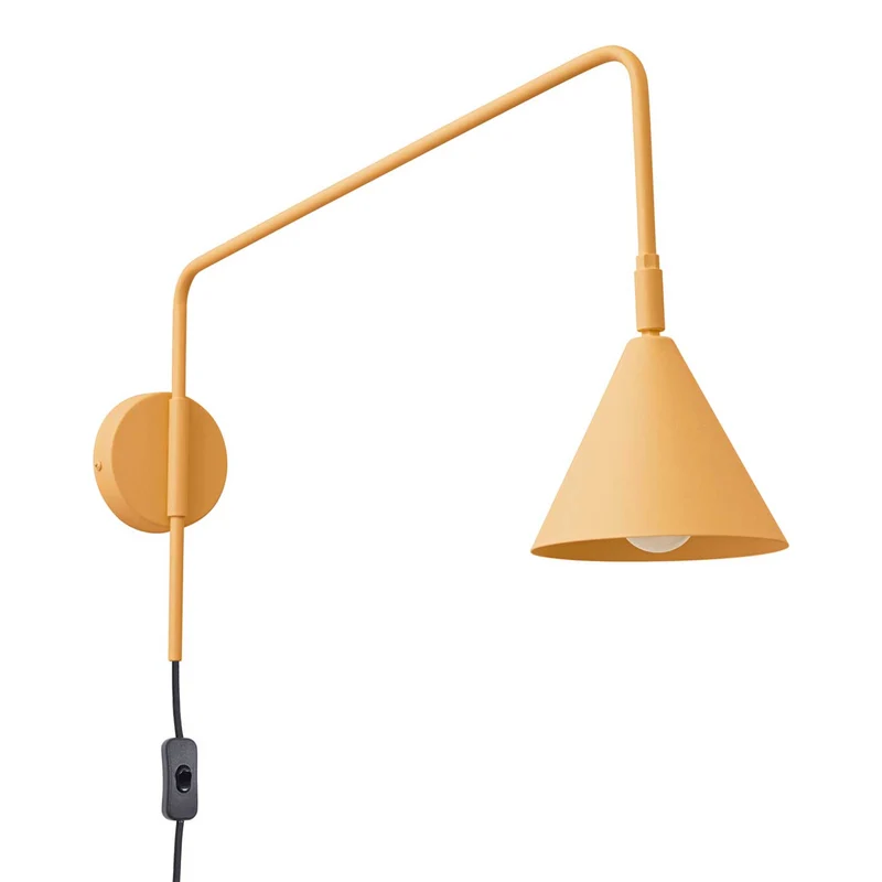 Atik - Applique murale industrielle déportée en acier, 61 cm