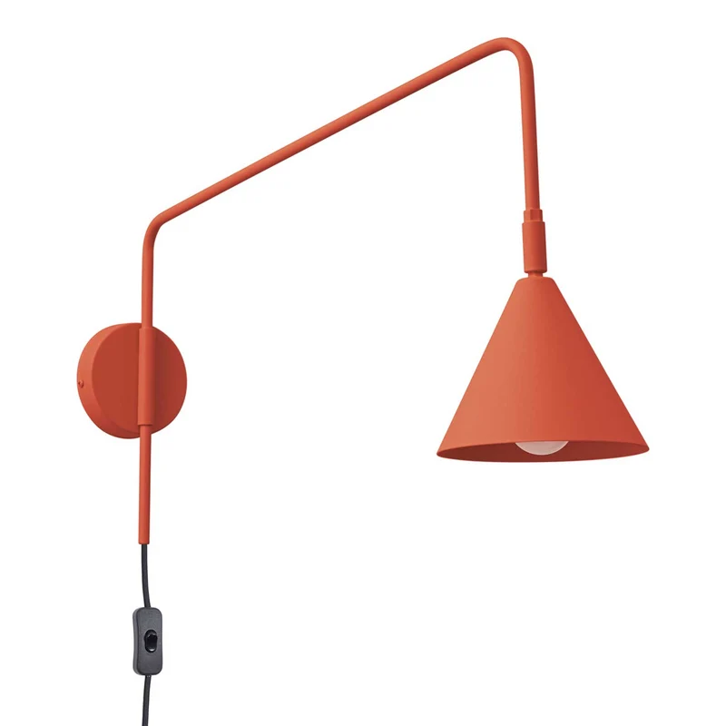 Atik - Applique murale industrielle déportée en acier, 61 cm