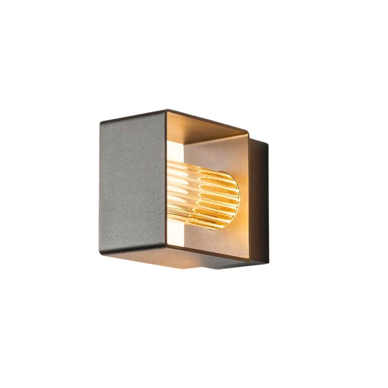 Frame - Applique murale LED IP65 en acier, style contemporain, H 10,6 ou 22,8 cm