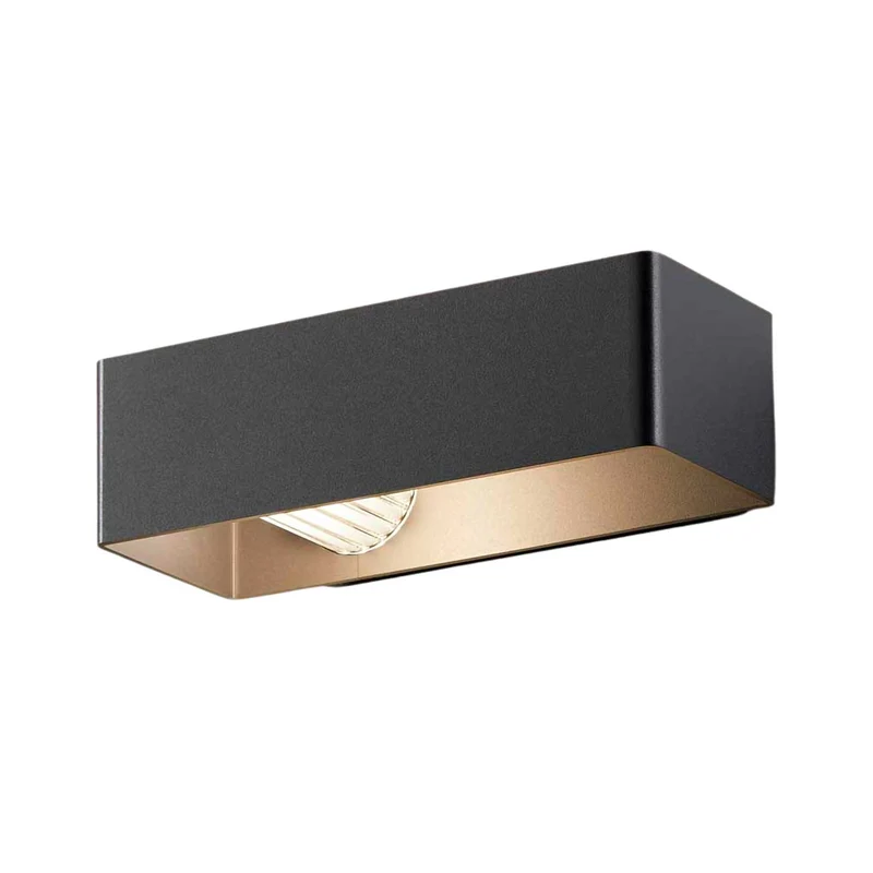 Frame - Applique murale LED IP65 en acier, style contemporain, H 10,6 ou 22,8 cm