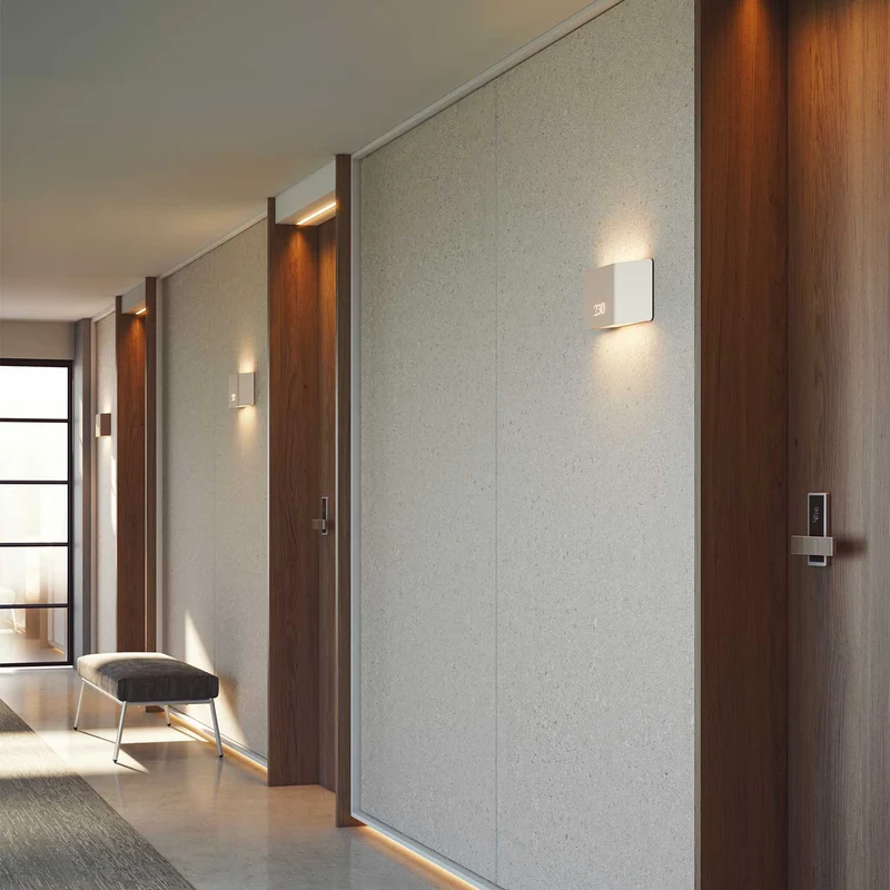 Shapes - Applique murale LED en acier, style minimaliste, H 30 cm