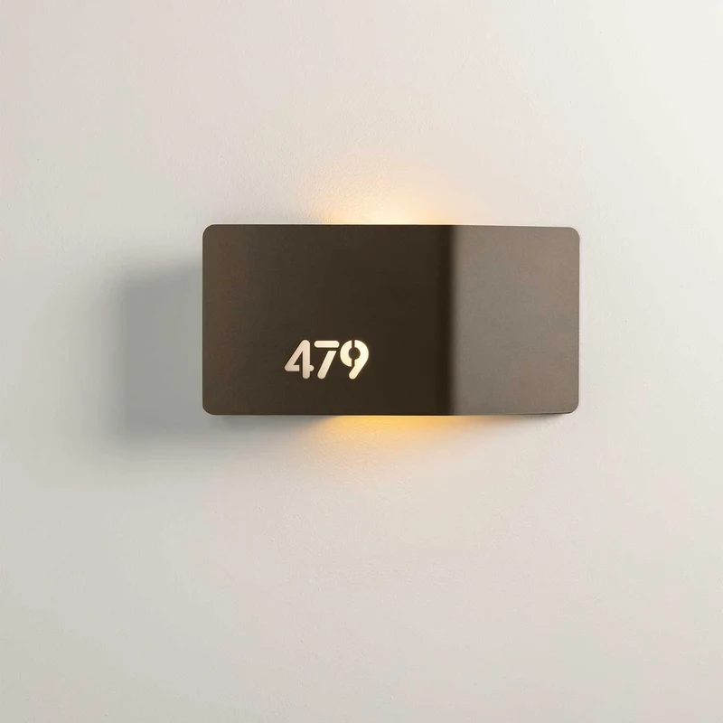 Shapes - Applique murale LED en acier, style minimaliste, H 30 cm