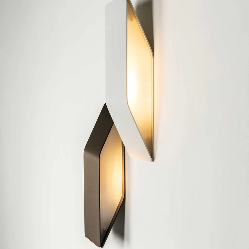 Shapes - Applique murale LED en acier, style minimaliste, H 30 cm