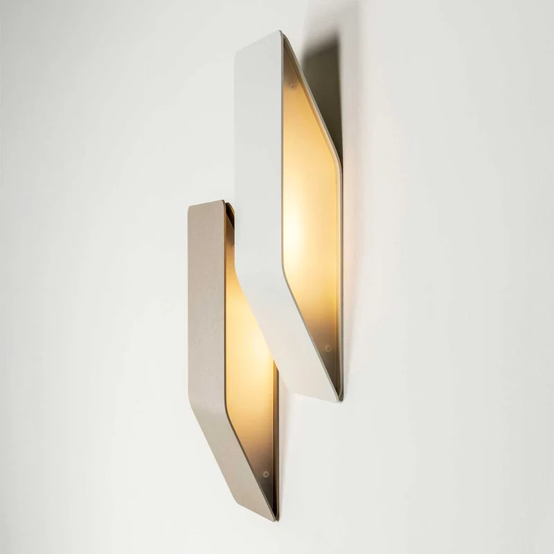 Shapes - Applique murale LED en acier, style minimaliste, H 30 cm