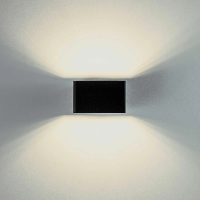 Frame - Borne extérieure LED en acier et verre, style contemporain, H 11,4 à 40 cm