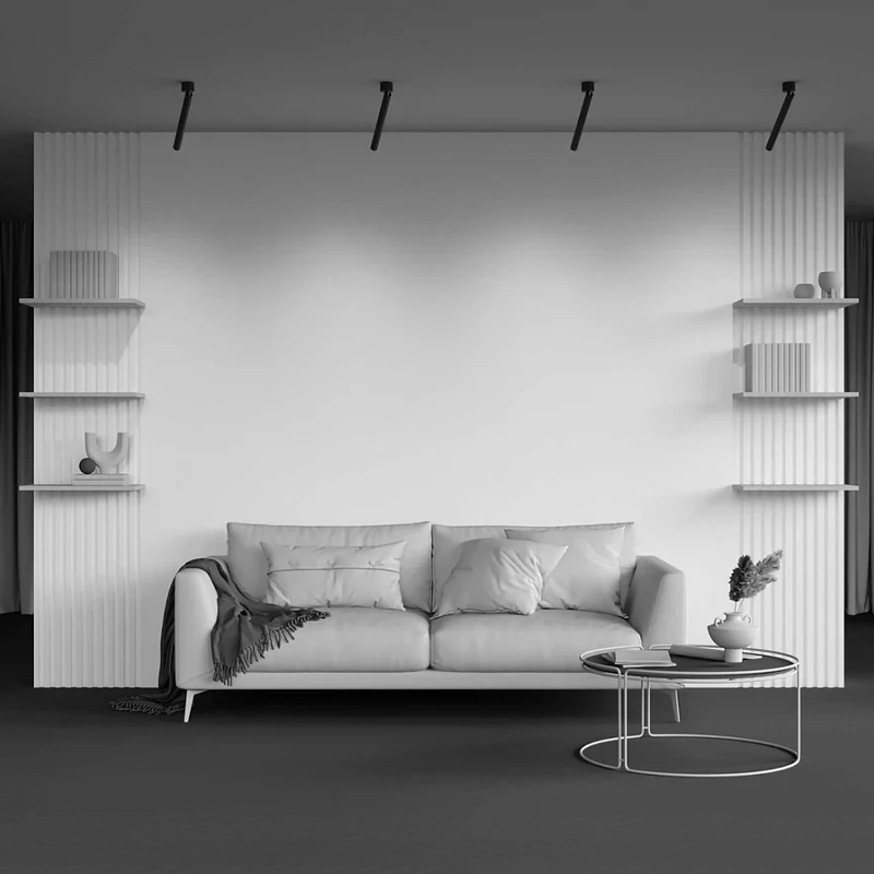 Focus T - Spot LED ultra-fin en aluminium, style contemporain