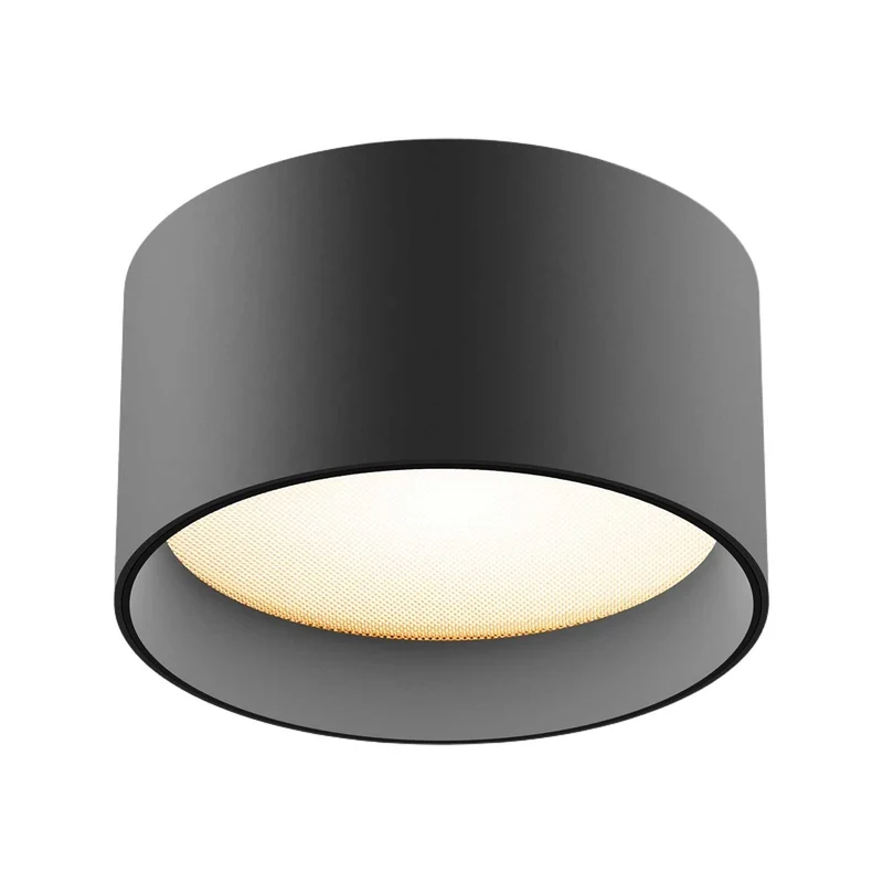 Vega - Spot LED en saillie rond en aluminium, style contemporain
