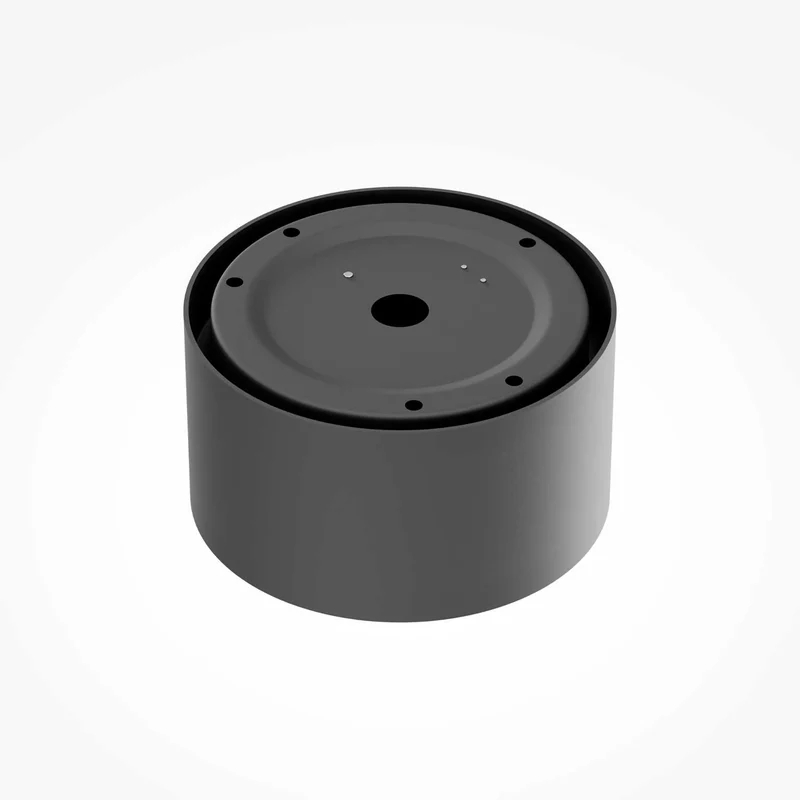 Vega - Spot LED en saillie rond en aluminium, style contemporain