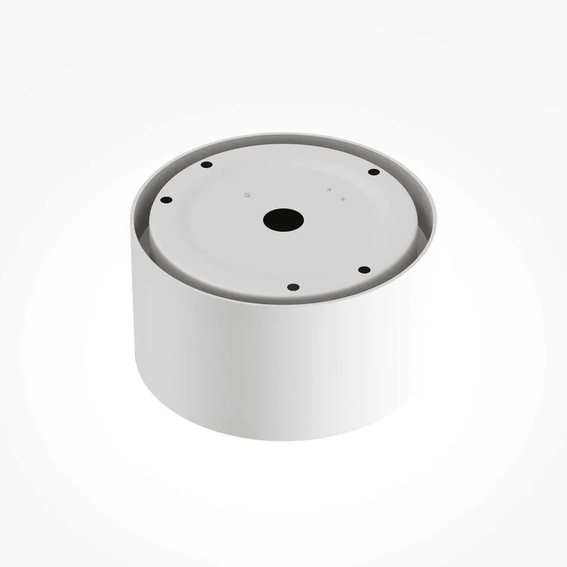 Vega - Spot LED en saillie rond en aluminium, style contemporain