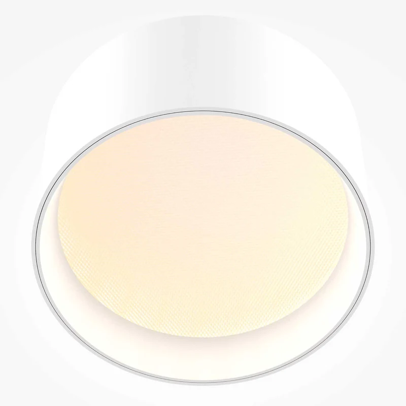 Vega - Spot LED en saillie rond en aluminium, style contemporain