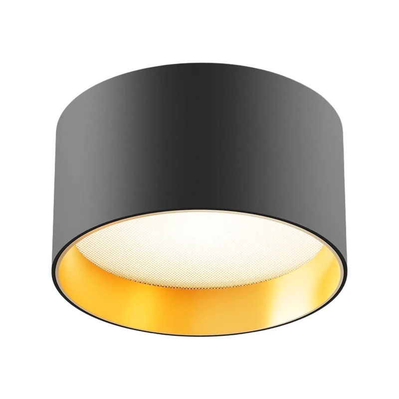 Vega - Spot LED en saillie rond en aluminium, style contemporain