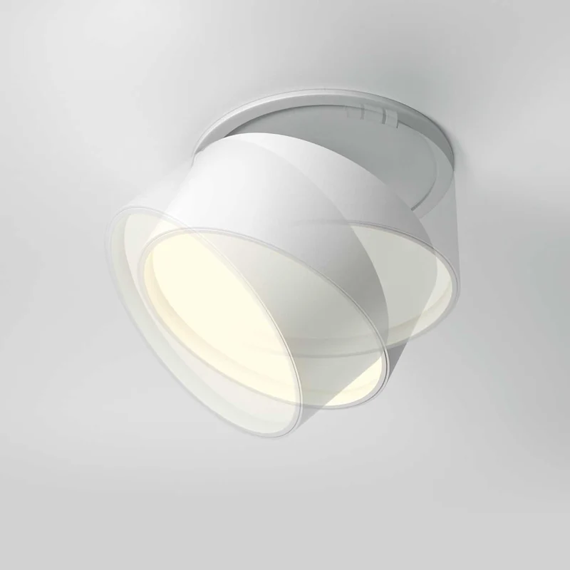 Onda - Spot LED rétractable dim-to-warm en aluminium, style contemporain