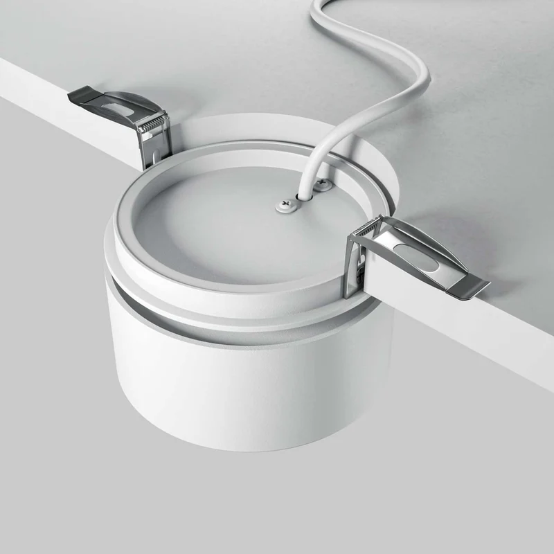 Onda - Spot LED rétractable dim-to-warm en aluminium, style contemporain