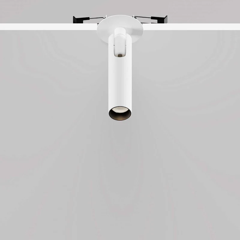 Focus T - Spot LED ultra-fin semi-encastré en aluminium, style contemporain