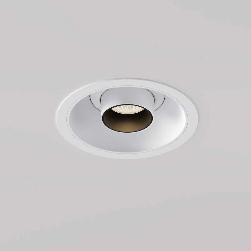 Focus T - Spot LED semi-encastré en aluminium, style contemporain