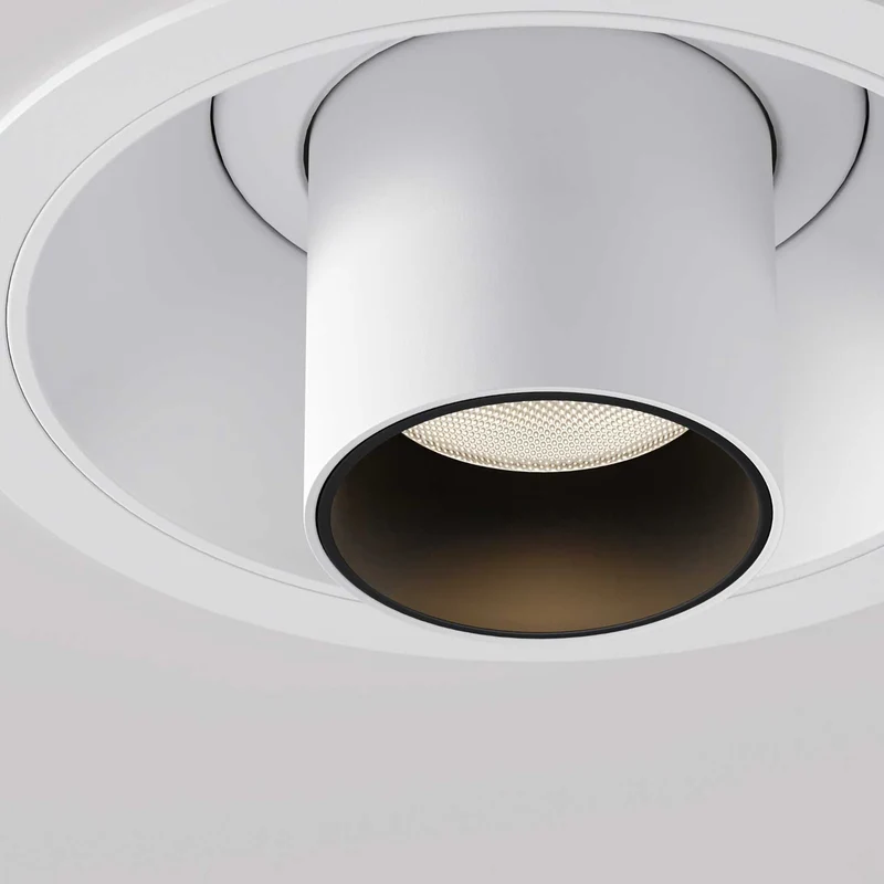 Focus T - Spot LED semi-encastré en aluminium, style contemporain