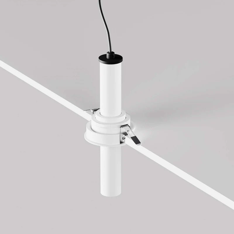 Focus T - Spot LED semi-encastré en aluminium, style contemporain