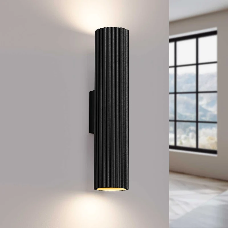 Buna - Applique murale tubulaire en aluminium