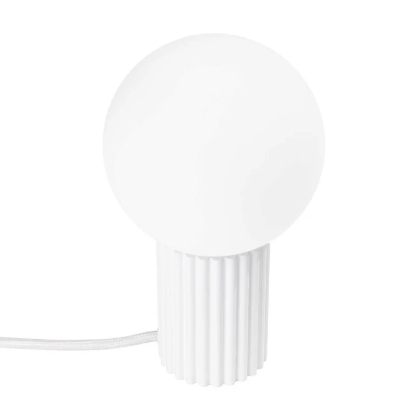 Isis - Lampe à poser contemporaine en aluminium et verre