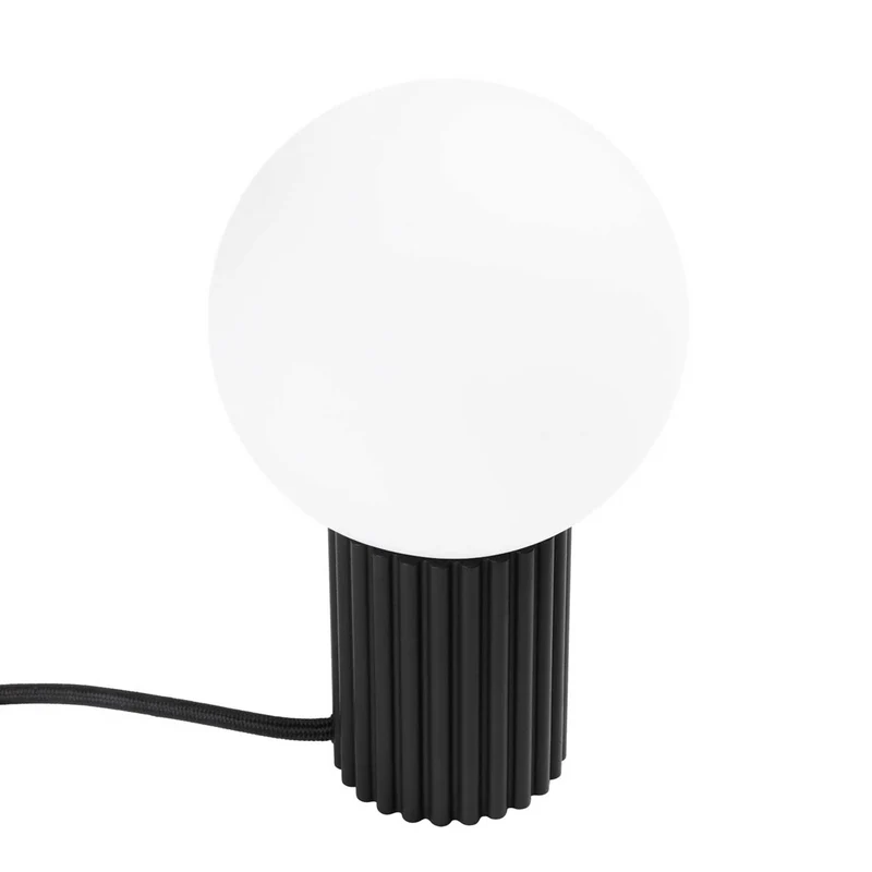 Isis - Lampe à poser contemporaine en aluminium et verre