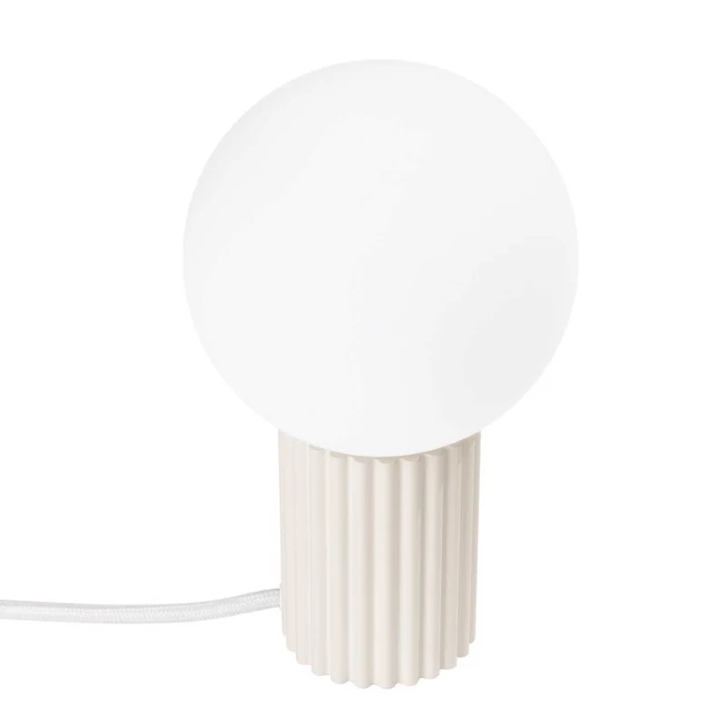 Isis - Lampe à poser contemporaine en aluminium et verre