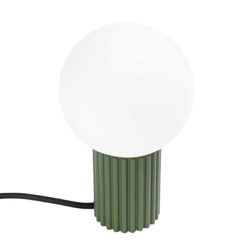 Isis - Lampe à poser contemporaine en aluminium et verre