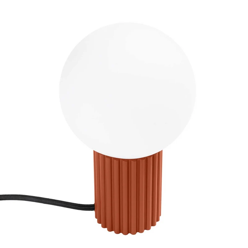Isis - Lampe à poser contemporaine en aluminium et verre