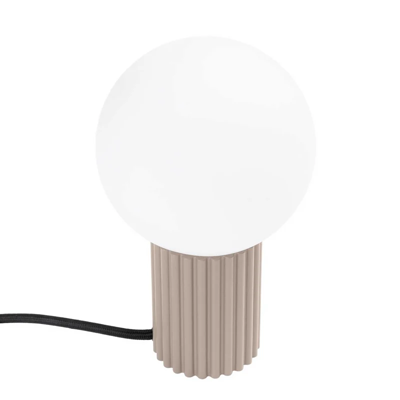 Isis - Lampe à poser contemporaine en aluminium et verre
