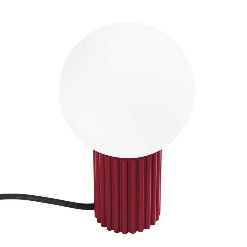 Isis - Lampe à poser contemporaine en aluminium et verre