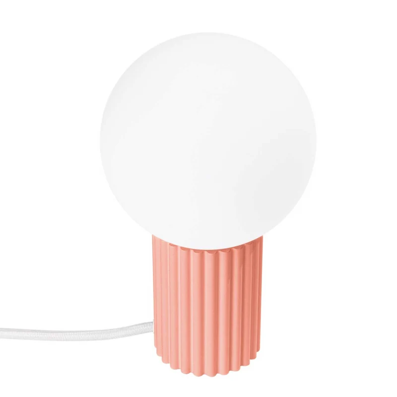 Isis - Lampe à poser contemporaine en aluminium et verre