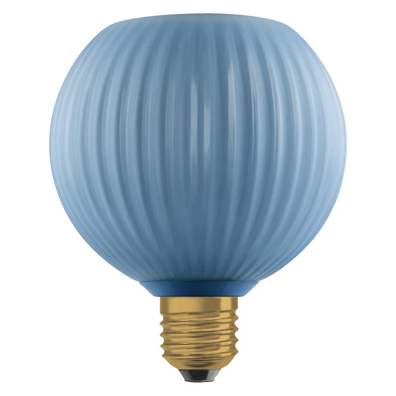 LAMPADA LED DECORATIVA IN VETRO COLORATO GLOBO BLU