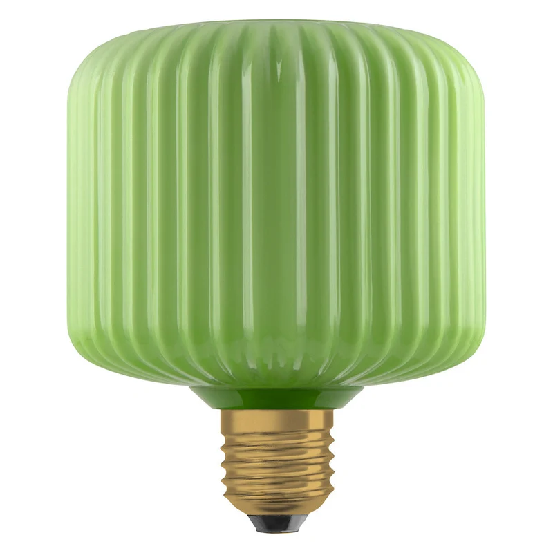 LAMPADA LED DECORATIVA IN VETRO COLORATO QUADRATA VERDE