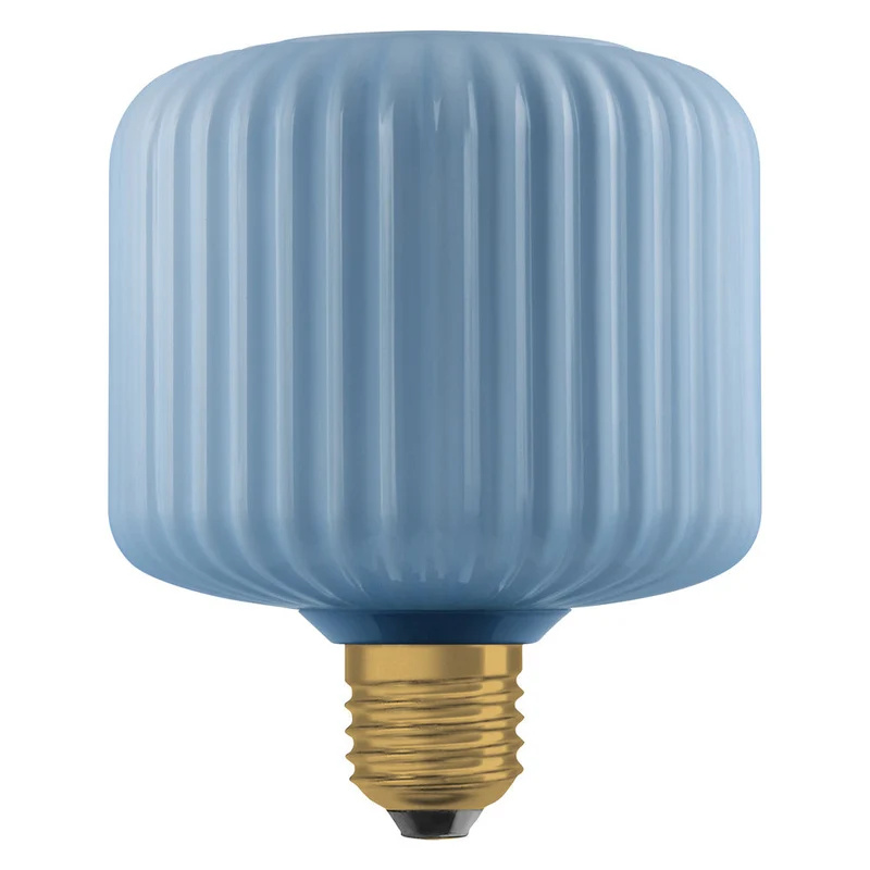 LAMPADA LED DECORATIVA IN VETRO COLORATO QUADRATA BLU