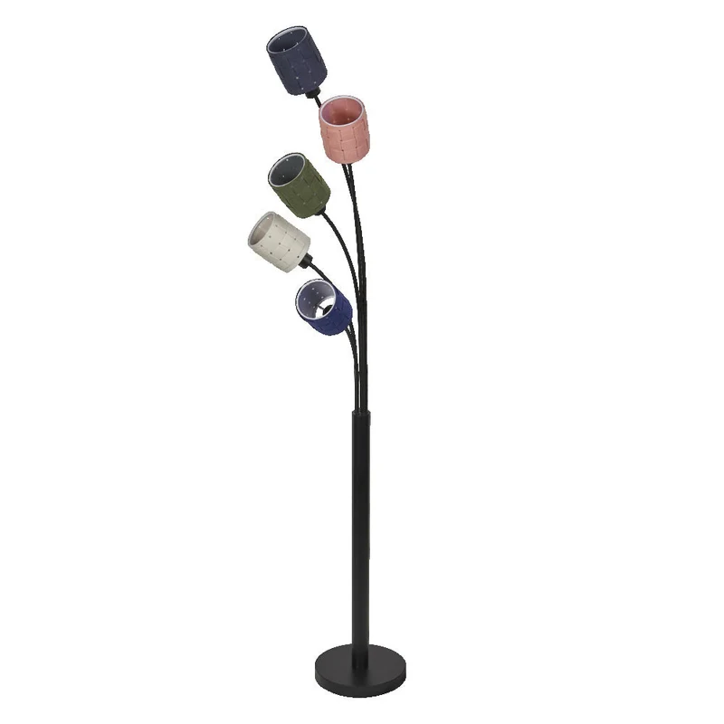 OSRAM DECOR Lampada da terra 5-flammig Decor Felt Weaving Cans, E14
