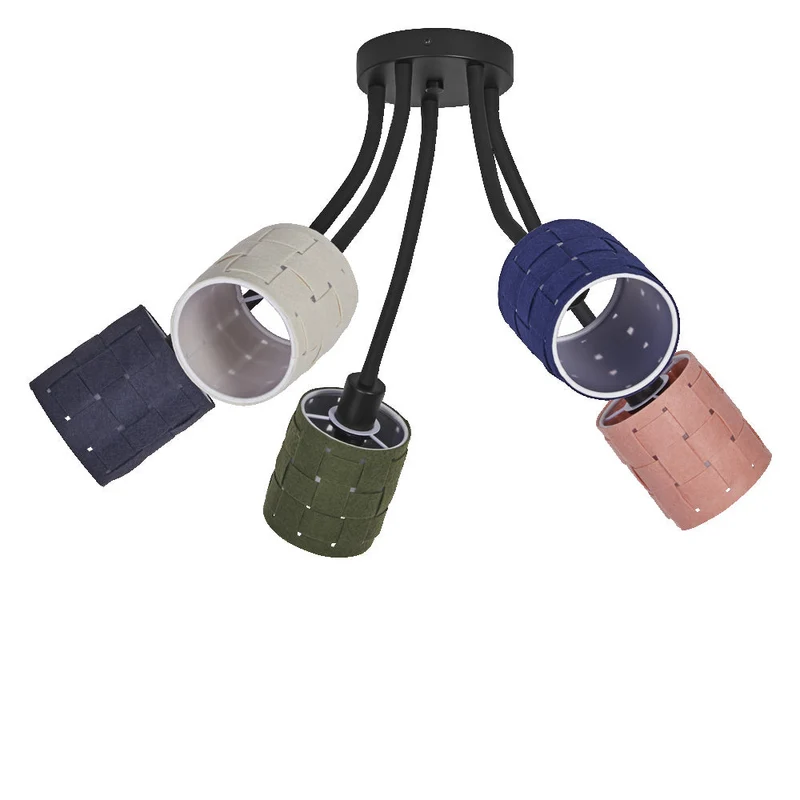 OSRAM DECOR Lampada da soffitto Decor Felt Tessitura Barattoli, 5xE14
