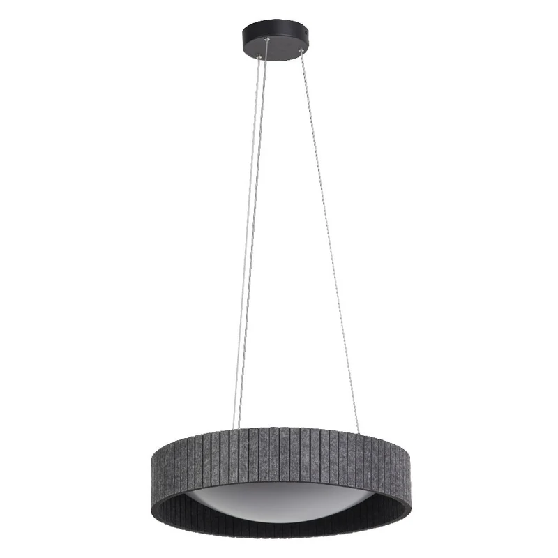 OSRAM DECOR Lampada a sospensione cilindro in feltro grigio scuro, 28W, 830mm