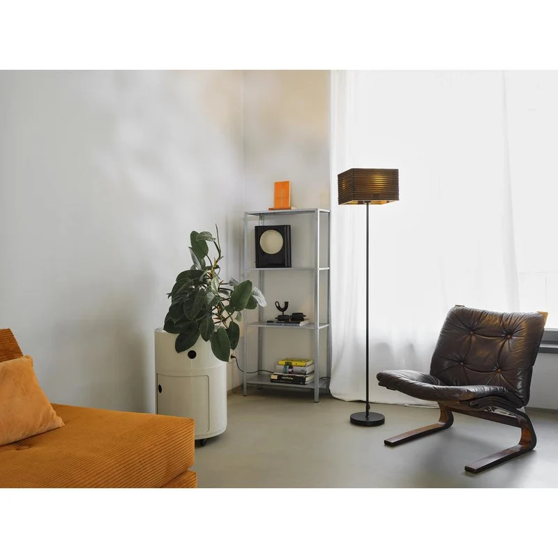 OSRAM DECOR Lampada da terra Decor Cardboard Square marrone, E27