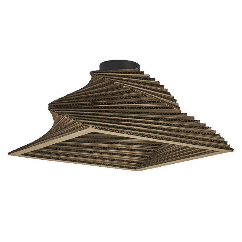 OSRAM DECOR Lampada da soffitto Decor Cartone Quadrato Girevole marrone