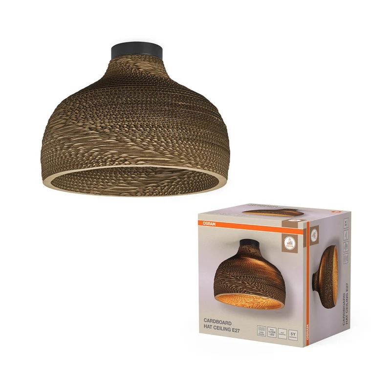 OSRAM DECOR Lampada da soffitto Decor Cappello di cartone marrone, E27