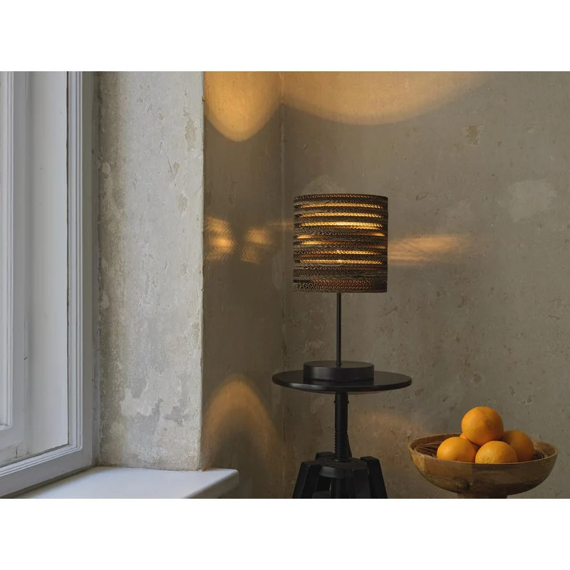OSRAM DECOR Lampada da tavolo Decor Cartone Cilindro marrone, 200 mm