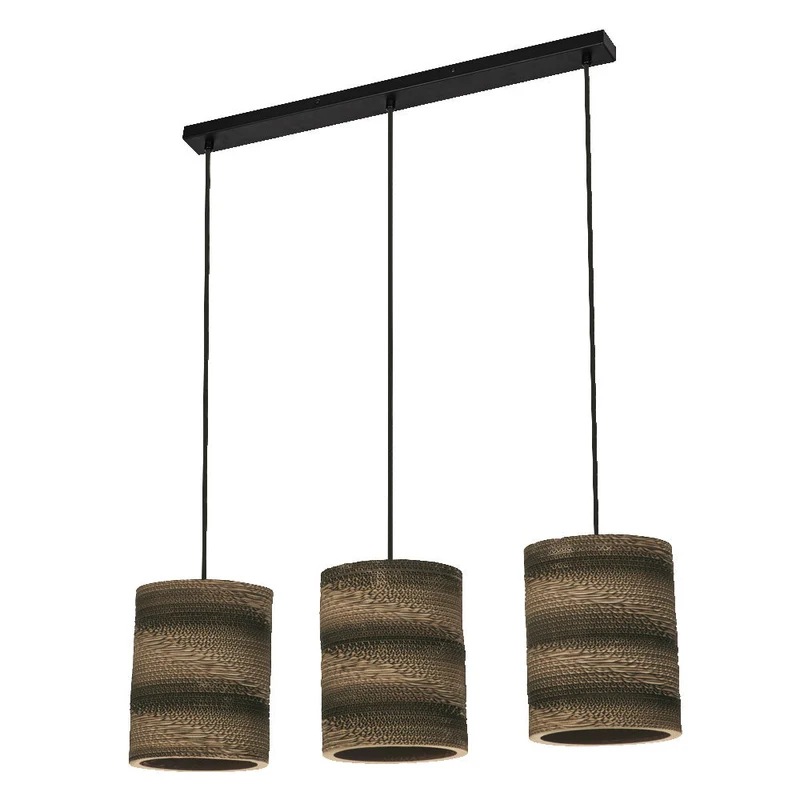 OSRAM DECOR Lampada a sospensione Decor Cilindro di cartone marrone, 3xE27