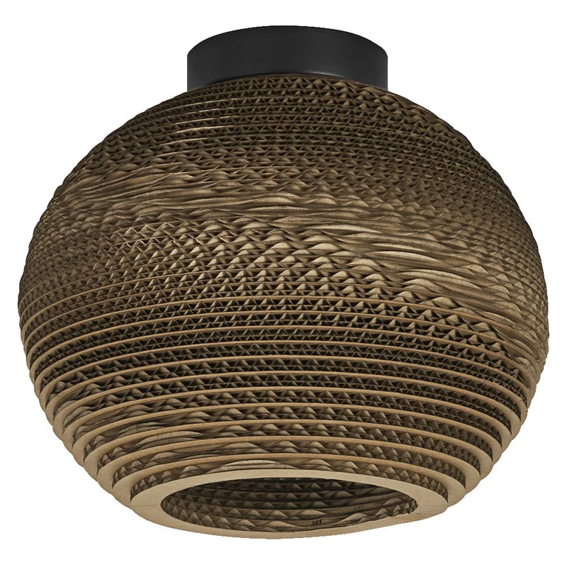 OSRAM DECOR Lampada da soffitto Decor Palla di cartone marrone, E27