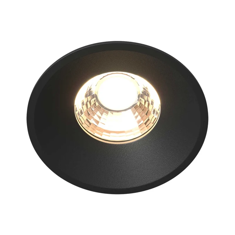 Round - Spot LED encastré compact en aluminium, style industriel